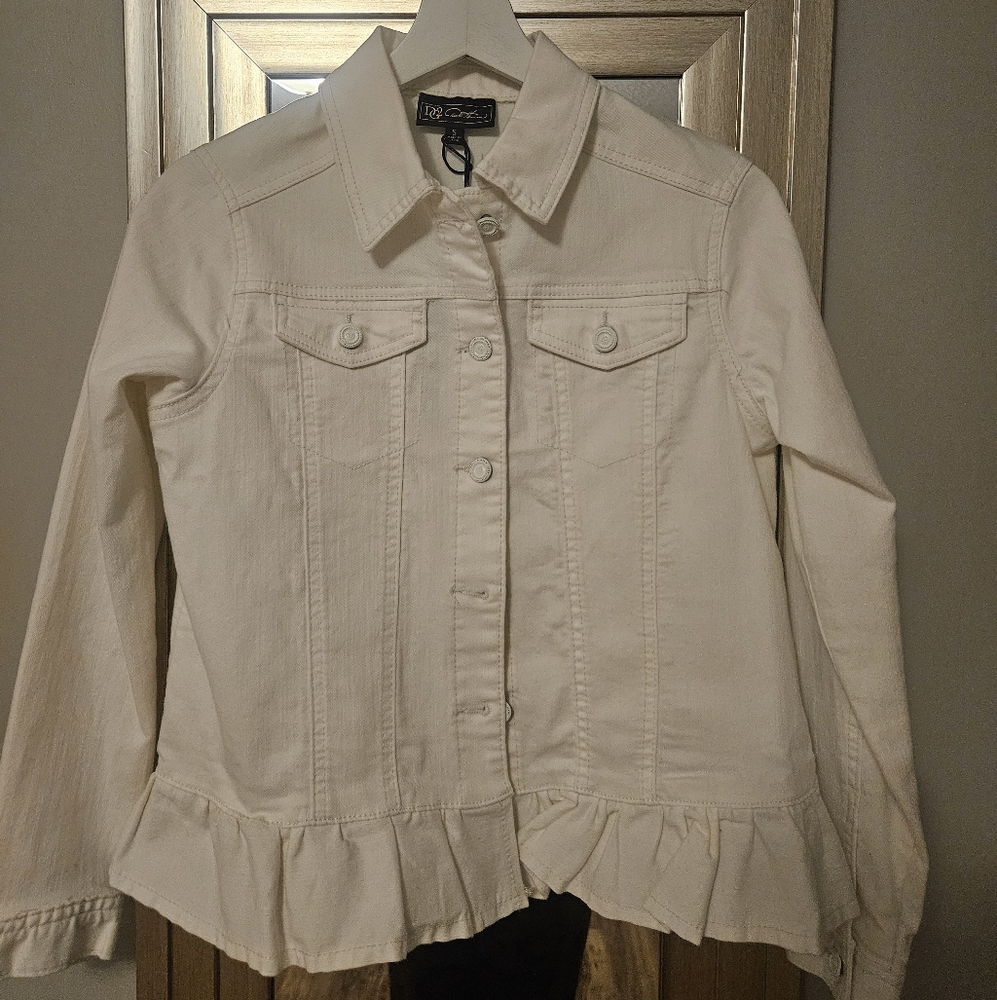 Women's Cream Denim Jacket